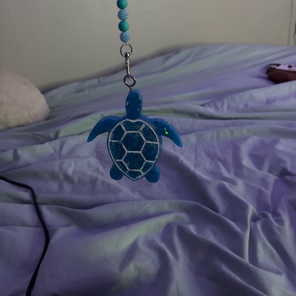 Accessories - Blue Glitter Sea Turtle Car Freshie